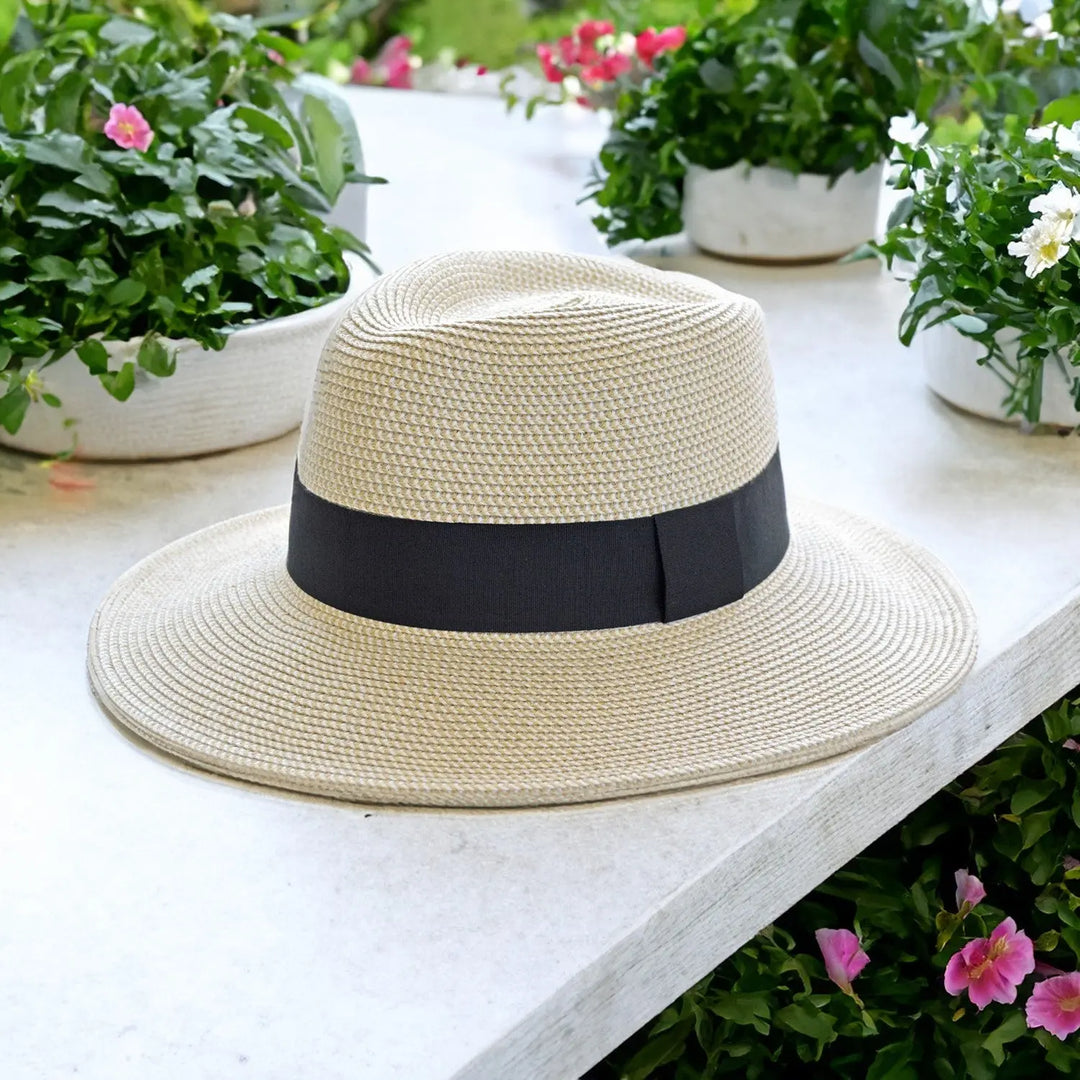 360FIVE Everyday Hat – Yucca Fedora Elfenbein Sonnenhut für Gartenarbeit