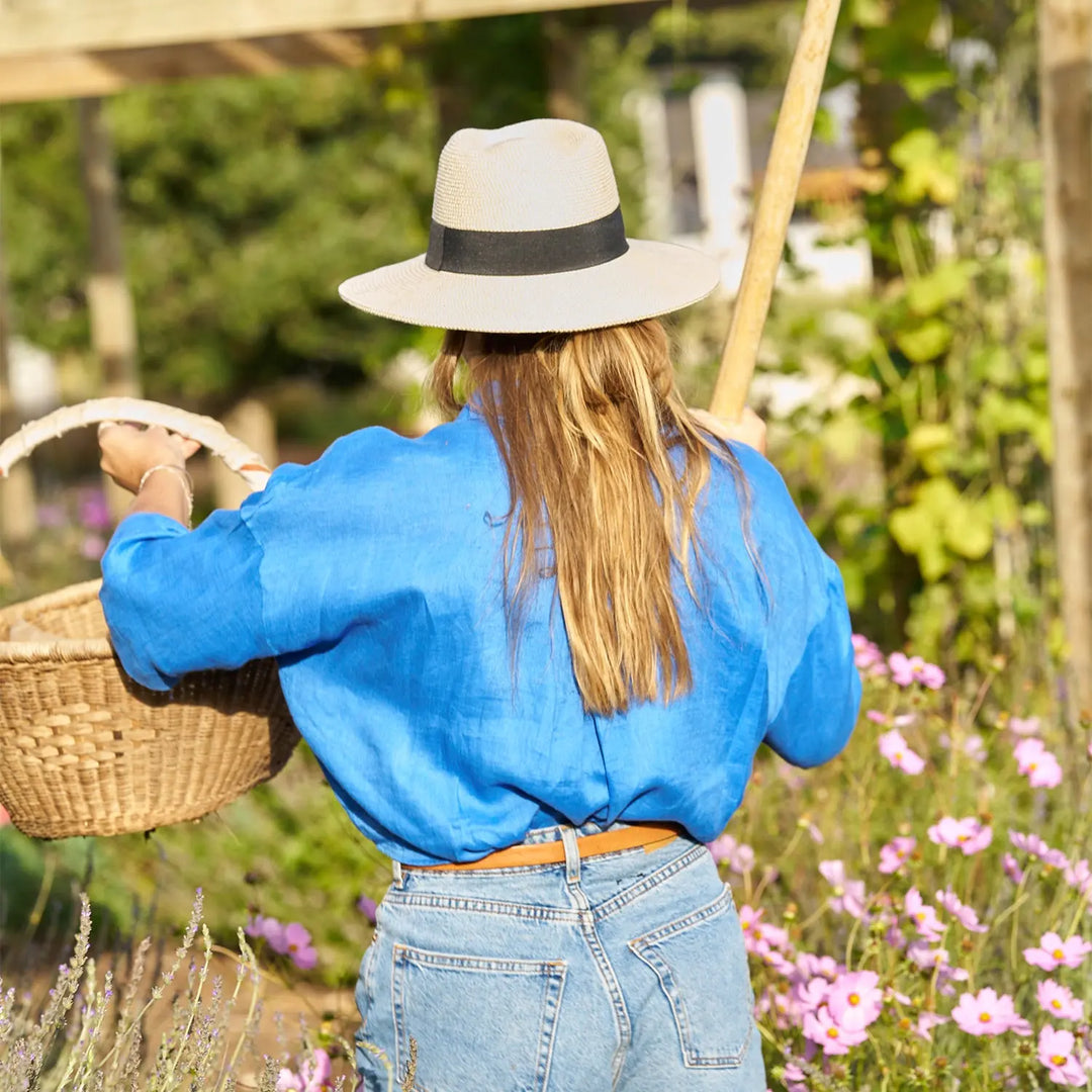 360FIVE Everyday Hat – Yucca Fedora Elfenbein Sonnenhut für Gartenarbeit