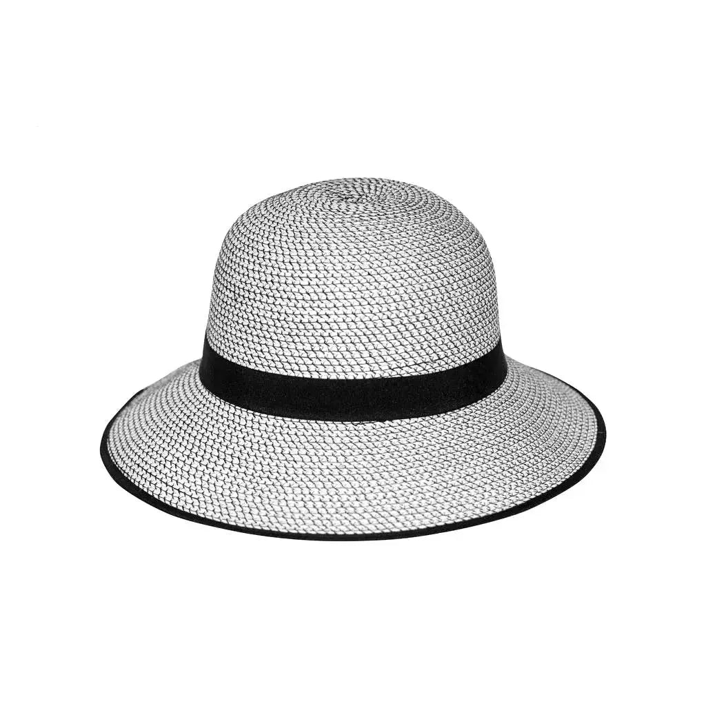 Anya Bucket M-L: 58 cm / Schwarz/weißer Sonnenhut